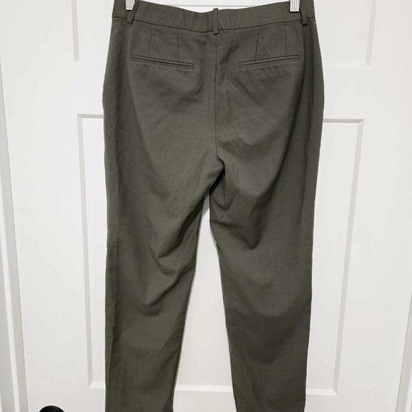 Theory Olive Green Women's Wool Pants size 4 - Picture 4 of 8